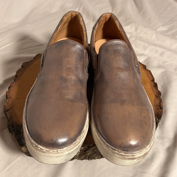 BED|STU Hermione Slip On Leather Grey Rustic Silver Metallic size 10 🥳Host Pick🥳 - Picture 2 of 16